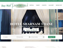 Tablet Screenshot of hotelsharanam.com